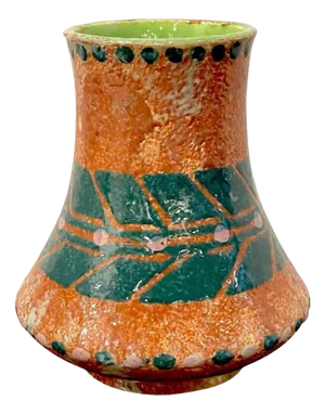 Gustavsberg, Art Nouveau Iridescent Vase, Artist Signed, 1904