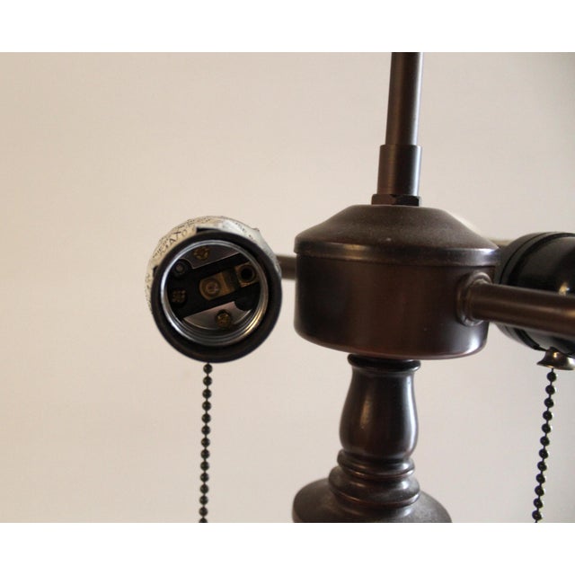 Wonderful Art Nouveau Tiffany-Style Lead Shade Lamp For Sale - Image 10 of 16