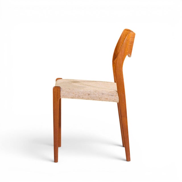 Niels Moller Models 55 and 71 Mid Century Danish Teak Dining Chairs - Set of 12 For Sale - Image 9 of 11