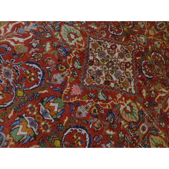 Vintage Hand Knotted Persian Mahal Rug For Sale - Image 4 of 13