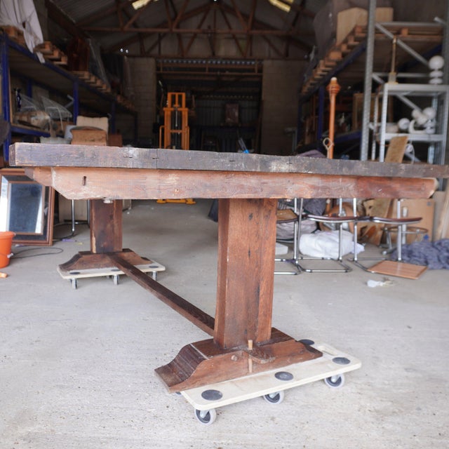 Oak Jeweller's Dining Table For Sale - Image 11 of 18