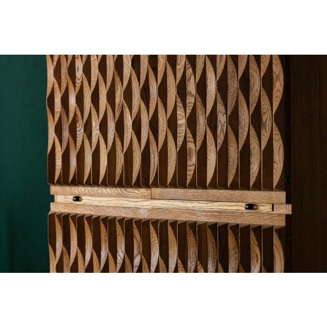 Niagara Cabinet in Oak by Maison Aurora, Belgium, 1975 For Sale - Image 3 of 17