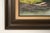 Bob Ross Style Original Signed Lakeside Mountain Landscape Oil Painting in Carved Wood Frame For Sale - Image 12 of 16