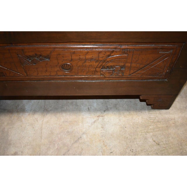 Antique Chinese Camphor Chest Trunk For Sale - Image 9 of 13