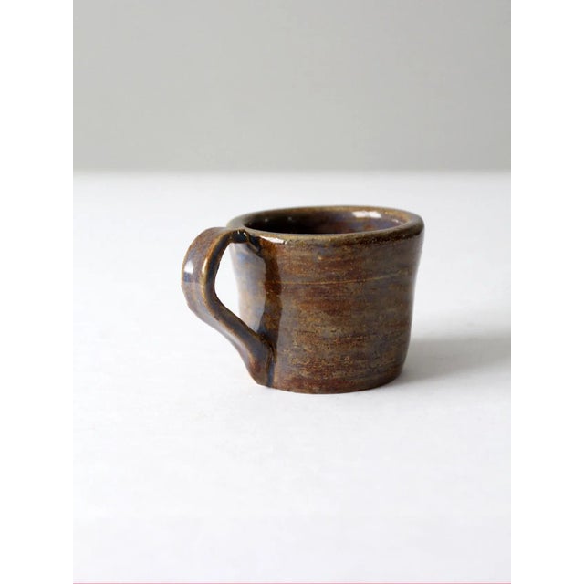 Late 20th Century Vintage Studio Pottery Mug For Sale - Image 5 of 10