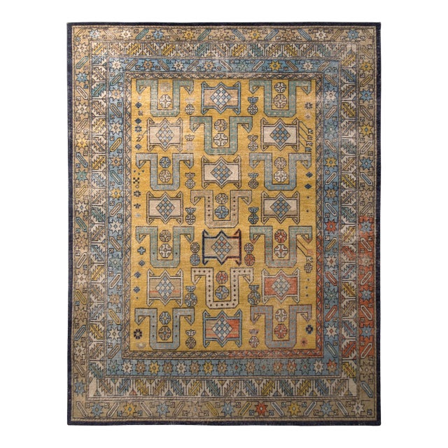 Rug & Kilim’s Triumph Rug in Gold, 6x9 For Sale