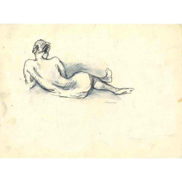 Modern Mino Maccari, Nudes, Drawing, Mid-20th Century For Sale - Image 3 of 3