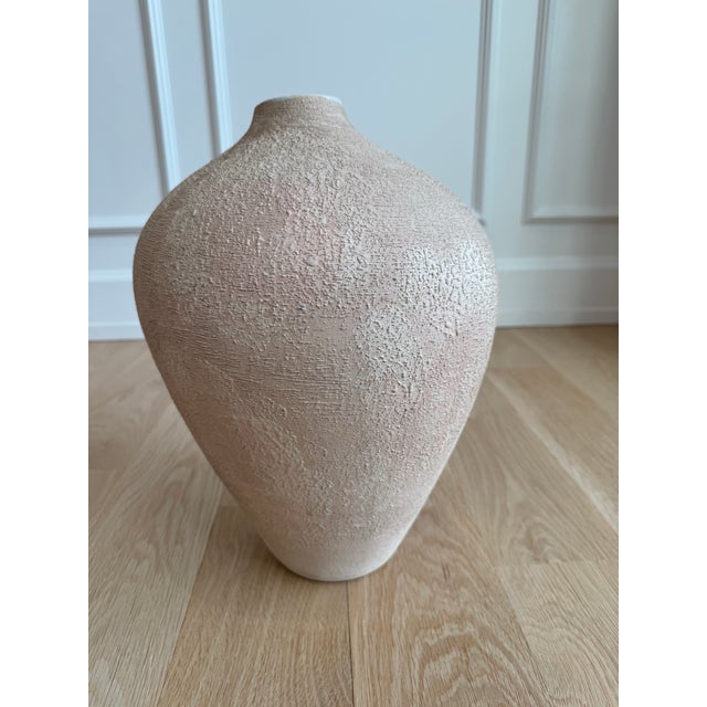 Contemporary Vintage Haeger Organic Modern Textured Ceramic Vase | American Studio Pottery For Sale - Image 3 of 10