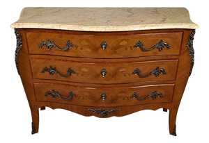 Louis XV Style Marquetry Commode, Late 20th Century