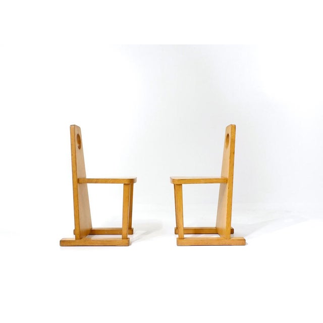 Vintage Swiss Children's Chairs from Horgenglarus, 1967, Set of 6 For Sale - Image 8 of 18