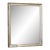 Antique Small Minimalist Silver Mirror For Sale
