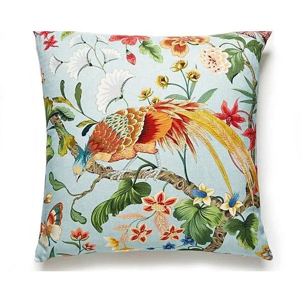 Traditional The House of Scalamandré Botany Bay Pillow, Sky Multi For Sale - Image 3 of 3