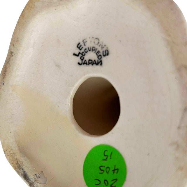 Mid 20th Century Child & Mother Pink Flamingo Ceramic Tabletop Statue by Leftons (Repaired) For Sale - Image 9 of 9