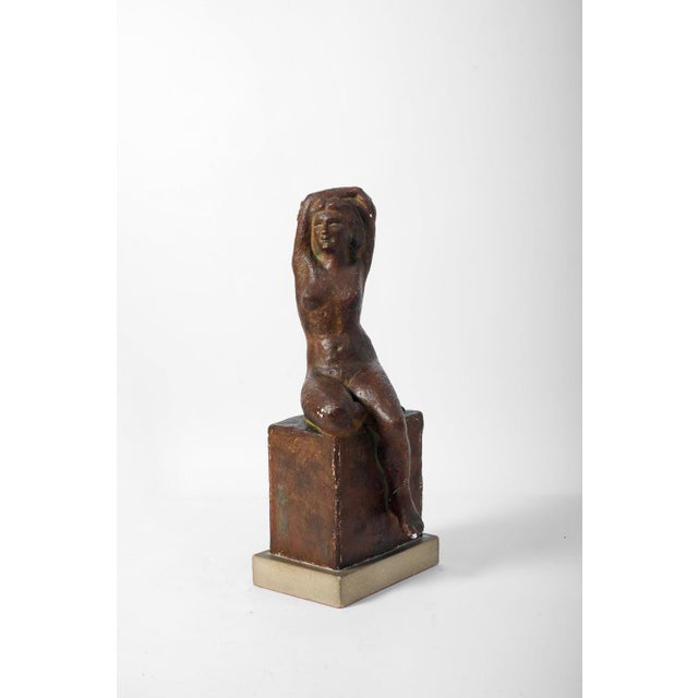 1940s Patinated Nude Woman, 1940s, Plaster For Sale - Image 5 of 5