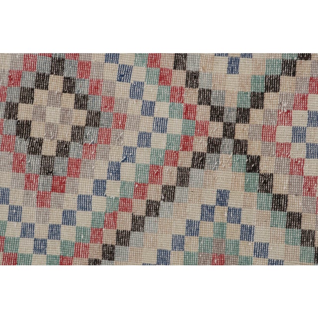 Vintage Zeki Müren Runner Rug, With Geometric Patterns, From Rug & Kilim For Sale In New York - Image 6 of 7