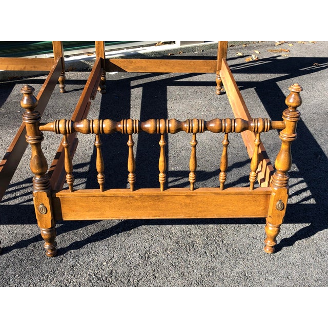 Ethan Allen Traditional Maple Twin Beds a Pair Chairish