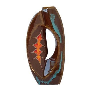 Mid-Century Italian Ceramic Vase by Roberto Rigon For Sale