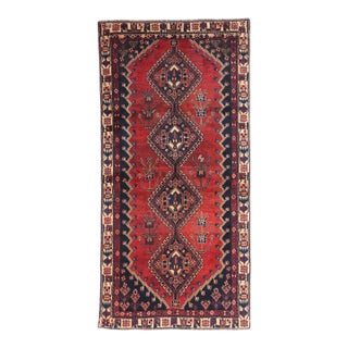 Antique Red Persian Shiraz Rug, 03'10 X 07'09 For Sale