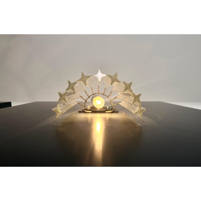 Vintage Clear Murano Glass Quadriedri Wall Sconces, 1990, Set of 2 For Sale - Image 6 of 14