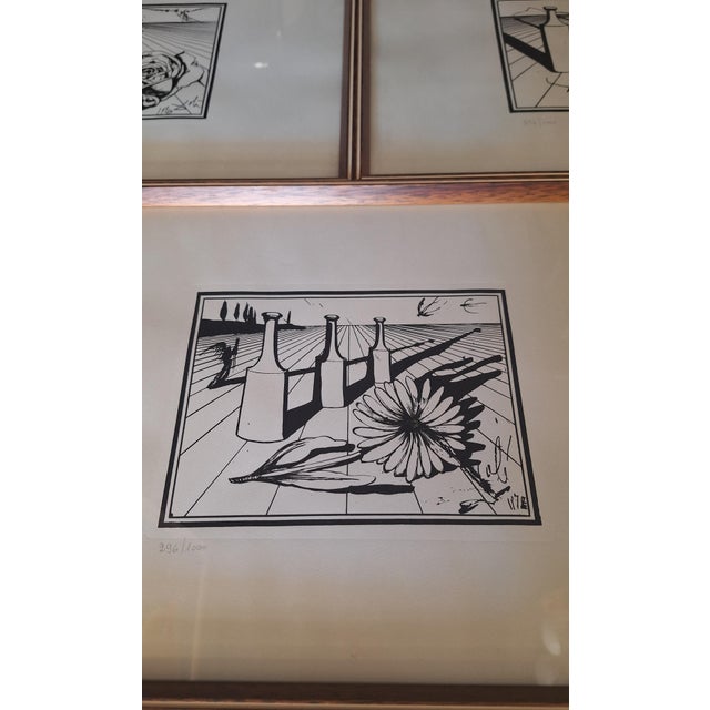 Salvador Dali, Rosso Antico Compositions, 1970s, Silk-Screens, Set of 3 For Sale - Image 6 of 9