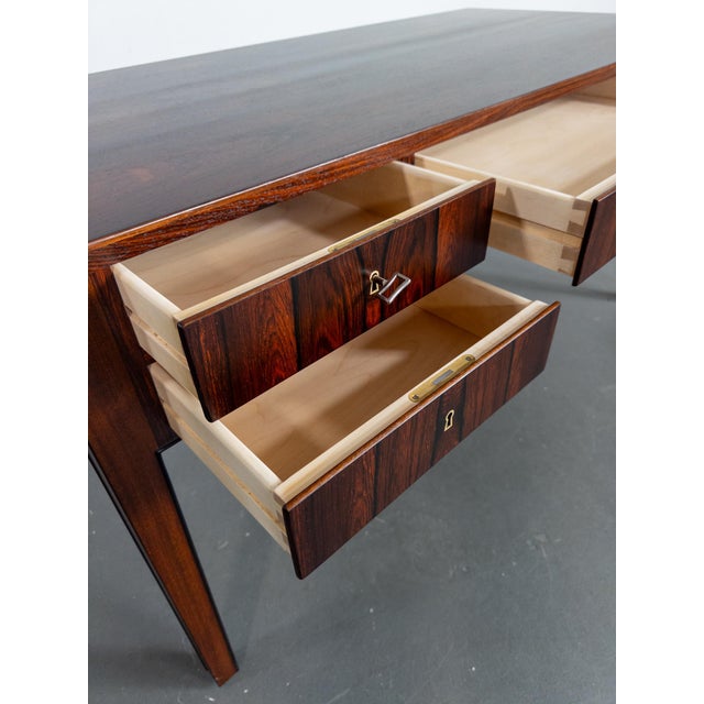 Vintage Danish Executive Desk by Ole Wanscher, 1960s For Sale - Image 9 of 11