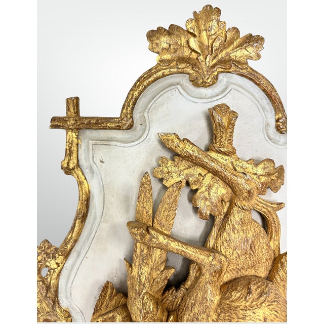 Black Forest Antique Black Forest Carved Hanging Game Plaques- a Pair For Sale - Image 4 of 9