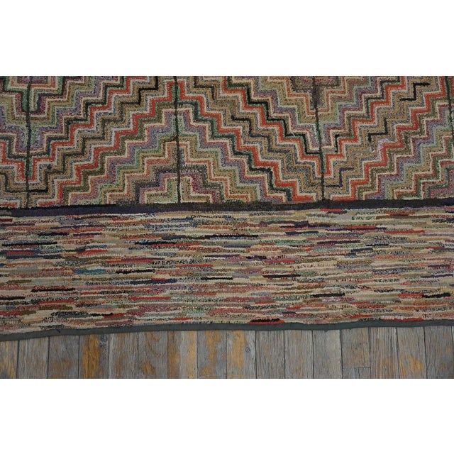 Early 20th Century American Hooked Rug For Sale - Image 11 of 12