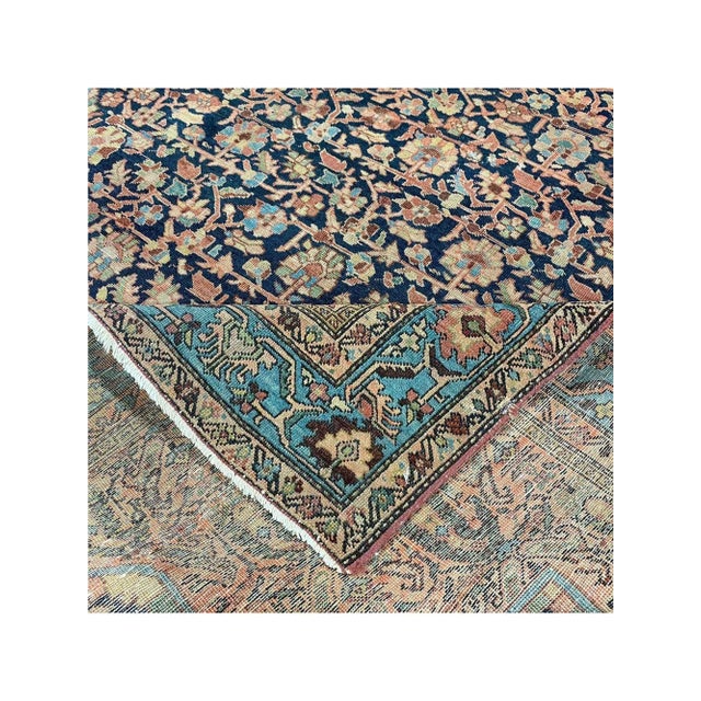 Traditional Antique Persian Farahan Area Rug 5x6 For Sale - Image 3 of 8