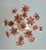 Vintage Italian Porcelain & Amber Brown Murano Glass Flower Chandelier For Sale - Image 6 of 10