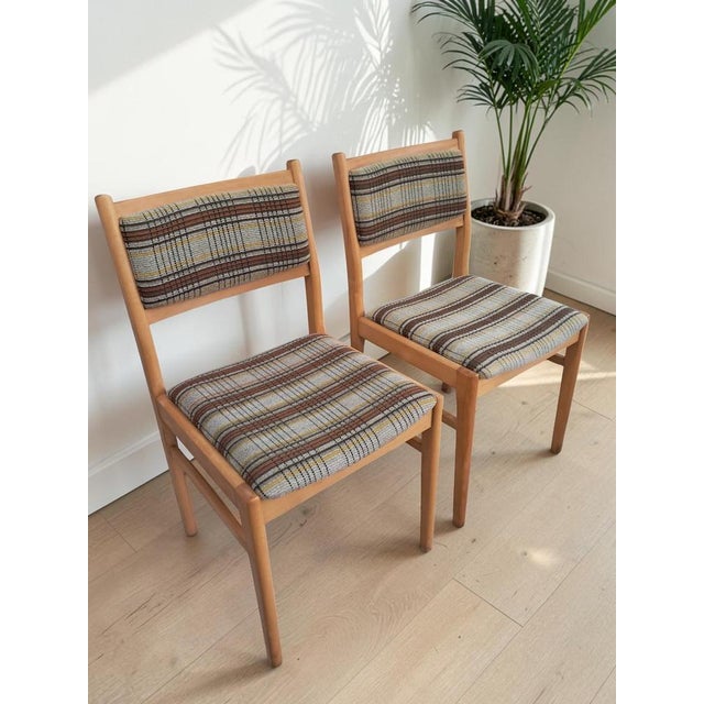 Mid-Century Blue Formica Drop Leaf Table and Dining Chairs Set, 1960s, Set of 3 For Sale - Image 15 of 18