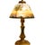 Art Nouveau 1910s Handel Art Nouveau Frosted Glass Reverse Painted Boudoir Table Lamp For Sale - Image 3 of 14