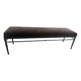 Athena Calderone Velvet Bench For Sale
