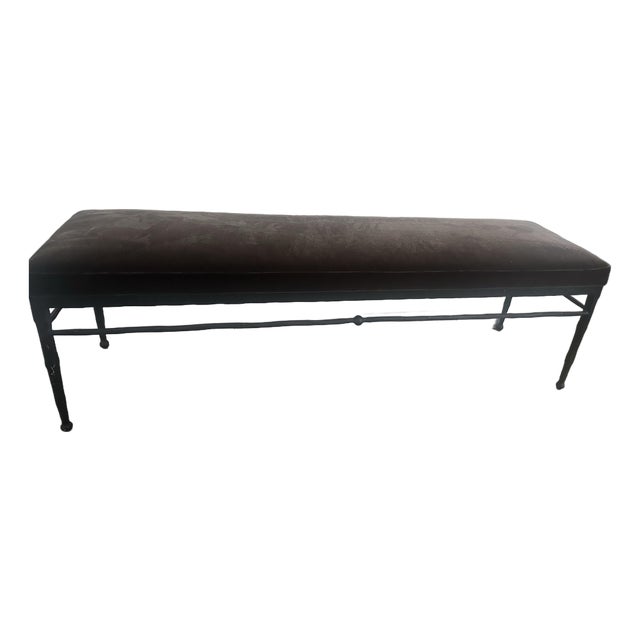 Athena Calderone Velvet Bench For Sale