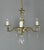French Chandelier & Matching Wall Sconces, 1950s, Set of 3 For Sale - Image 4 of 14