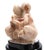 Mid-Century Modern Mid-Century Modern Heavy Carved Marble Sculpture on Revolving Pedestal For Sale - Image 3 of 9