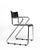 1970s Vintage Cantilever Armchairs in Black Leather and Chrome, 1970s, Set of 4 For Sale - Image 5 of 8