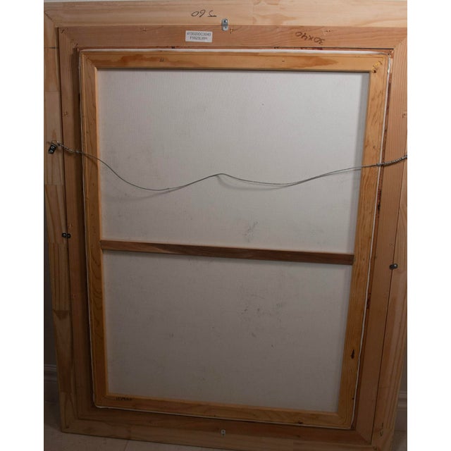 Early 21st Century Janet Treby – (B1955) – Hand Embellished Serigraph on Canvas - 40" X 50" For Sale - Image 5 of 5