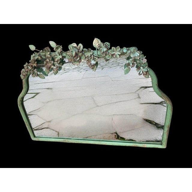 Vintage Wood Mirror, 1980s For Sale - Image 4 of 18