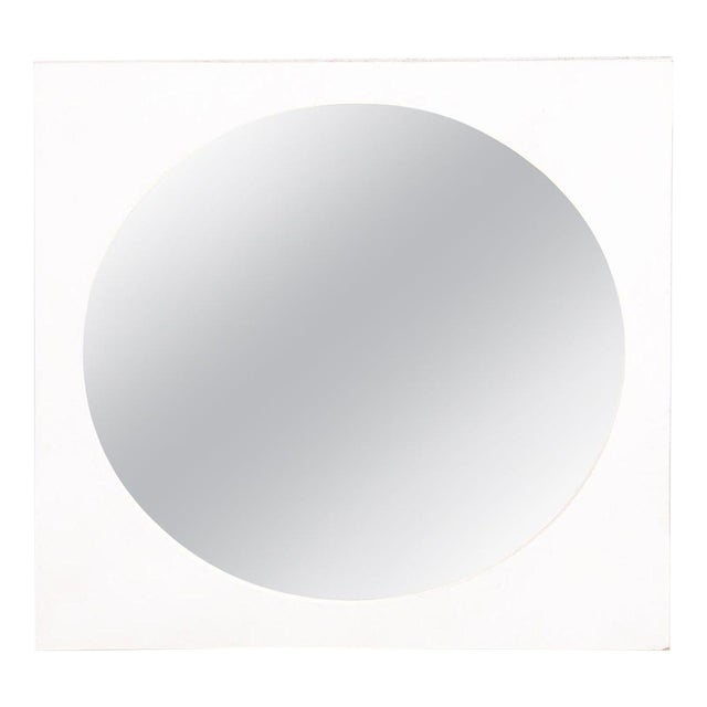 Mid-Century Czech Wall Mirror with Wooden Frame, 1970s For Sale