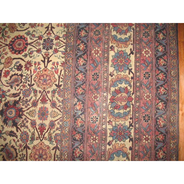 Oversize Antique Persian Teheran Rug For Sale - Image 4 of 18