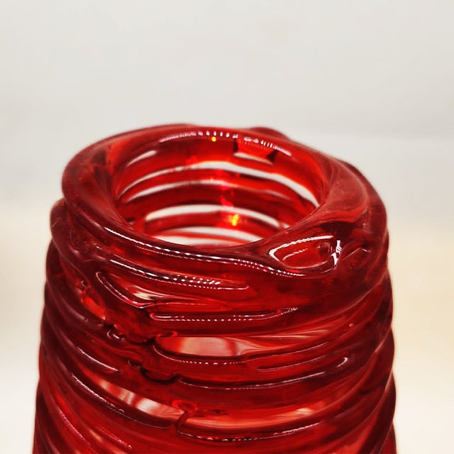 1970s Mid-Century Handmade Murano Glass Vase by Sergio Costantini, Italy, 1970s For Sale - Image 5 of 12