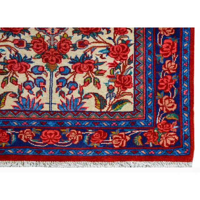 Textile Vintage Persian Bidjar Rug For Sale - Image 7 of 10