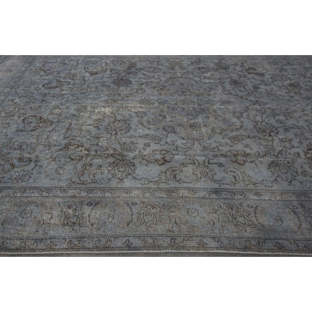 Traditional Mid 20th Century Vintage Overdye Rug For Sale - Image 3 of 7