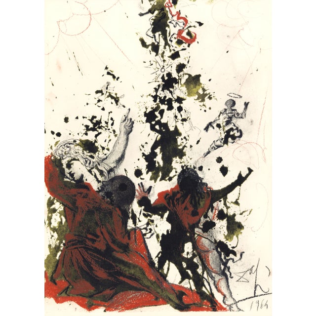 1969 Salvador Dalí Biblia Sacra Lithograph "Iesu Transfiguratio" (Jesus Transfiguration) For Sale