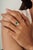 Heart Emerald and Diamond Statement Cocktail Ring in 18k Gold Size 6 For Sale - Image 9 of 18