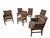 Modern Vintage Dunbar Style Geometric Upholstered Dining Chairs - Set of 6 For Sale - Image 3 of 9