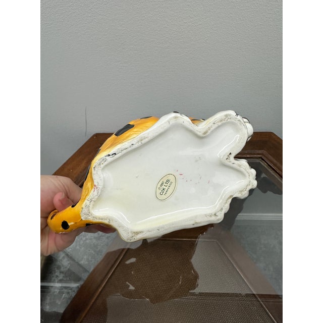 Late 20th Century Vintage CBK Ltd. Hand-Painted Leopard Figural Pitcher For Sale - Image 5 of 11