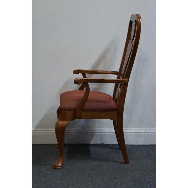 Late 20th Century Thomasville Furniture Fisher Park Collection Splat Back Dining Arm Chair 21621-811-812 For Sale - Image 5 of 10