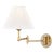 Hudson Valley Lighting Mark D. Sikes Signature No.1 1-Light Swing Wall Sconce, Aged Brass For Sale