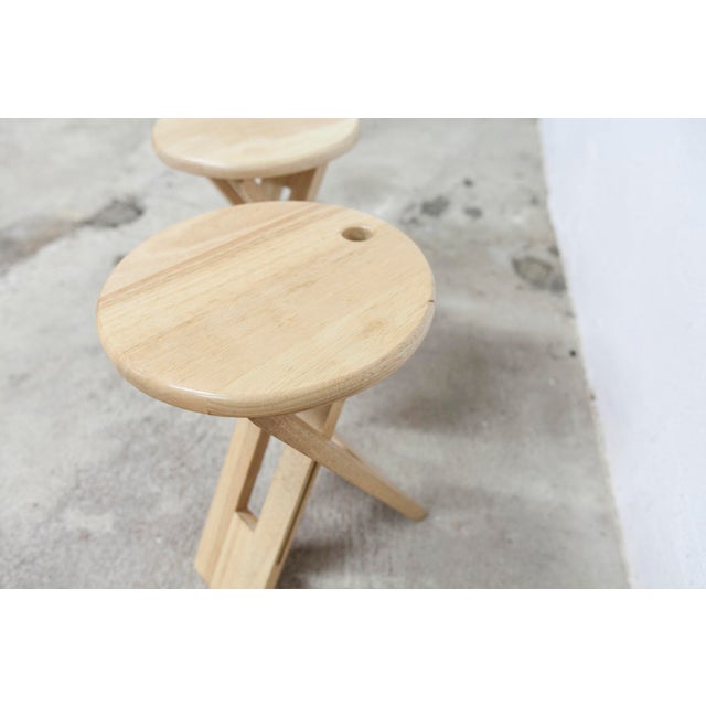 Vintage Folding Stools by Adrian Reed, 1980s, Set of 2 For Sale - Image 16 of 18